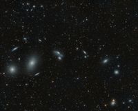 Markarian&#039;s Chain as part of the Virgo Galaxy Cluster