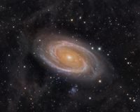 Messier 81 - Bode&#039;s Galaxy and the Galactic Cirrus (HaLRGB)