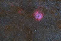 Widefield of NGC 2237 (Rosette Nebula) to SH2-280 / SH2-282 and NGC 2262
